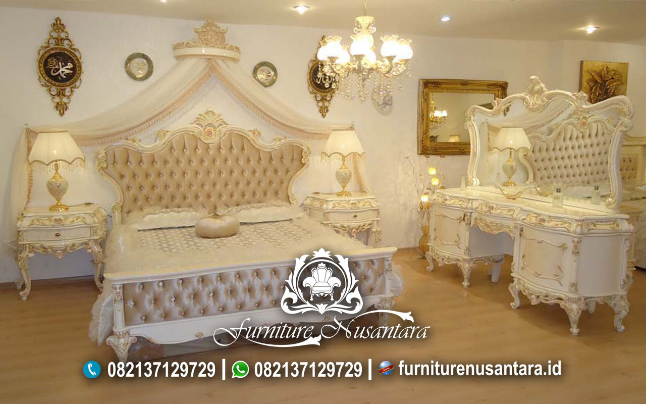 Kamar Set Sultan Mewah Nuansa Putih - Furniture Nusantara